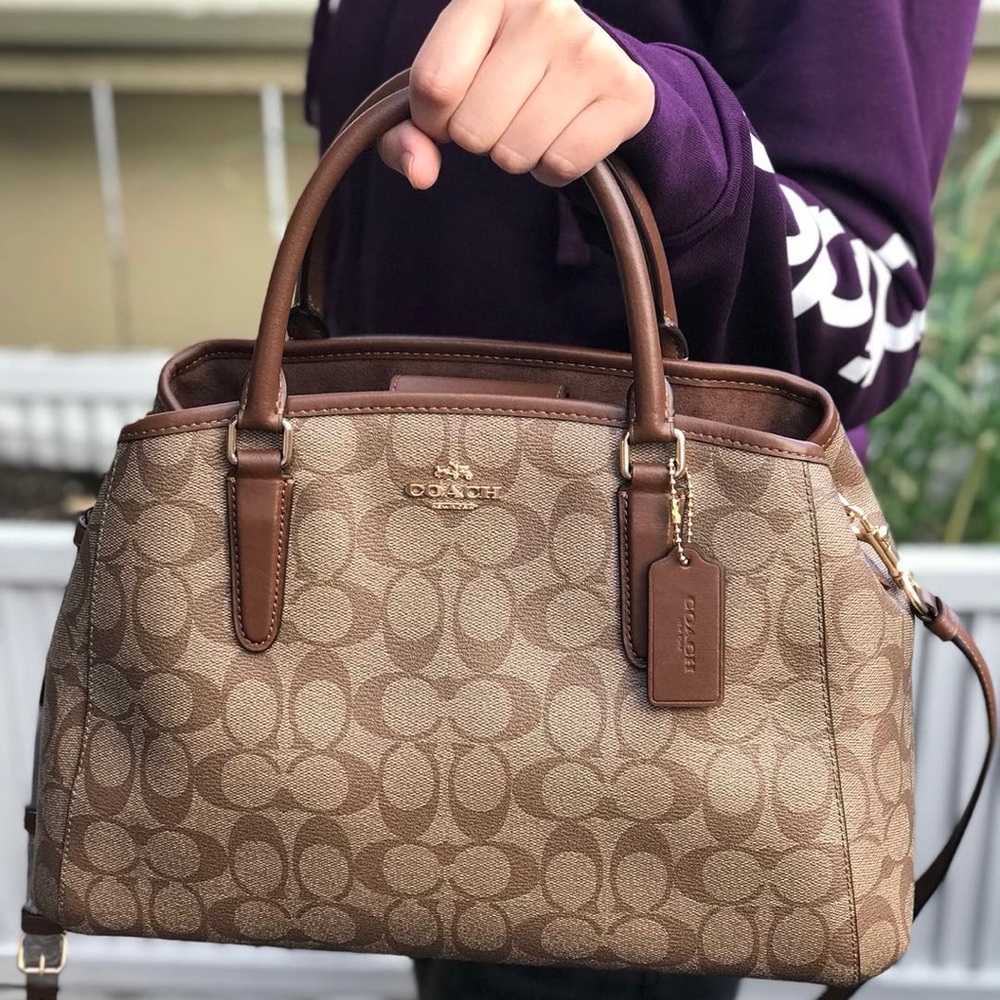Coach leather handbag